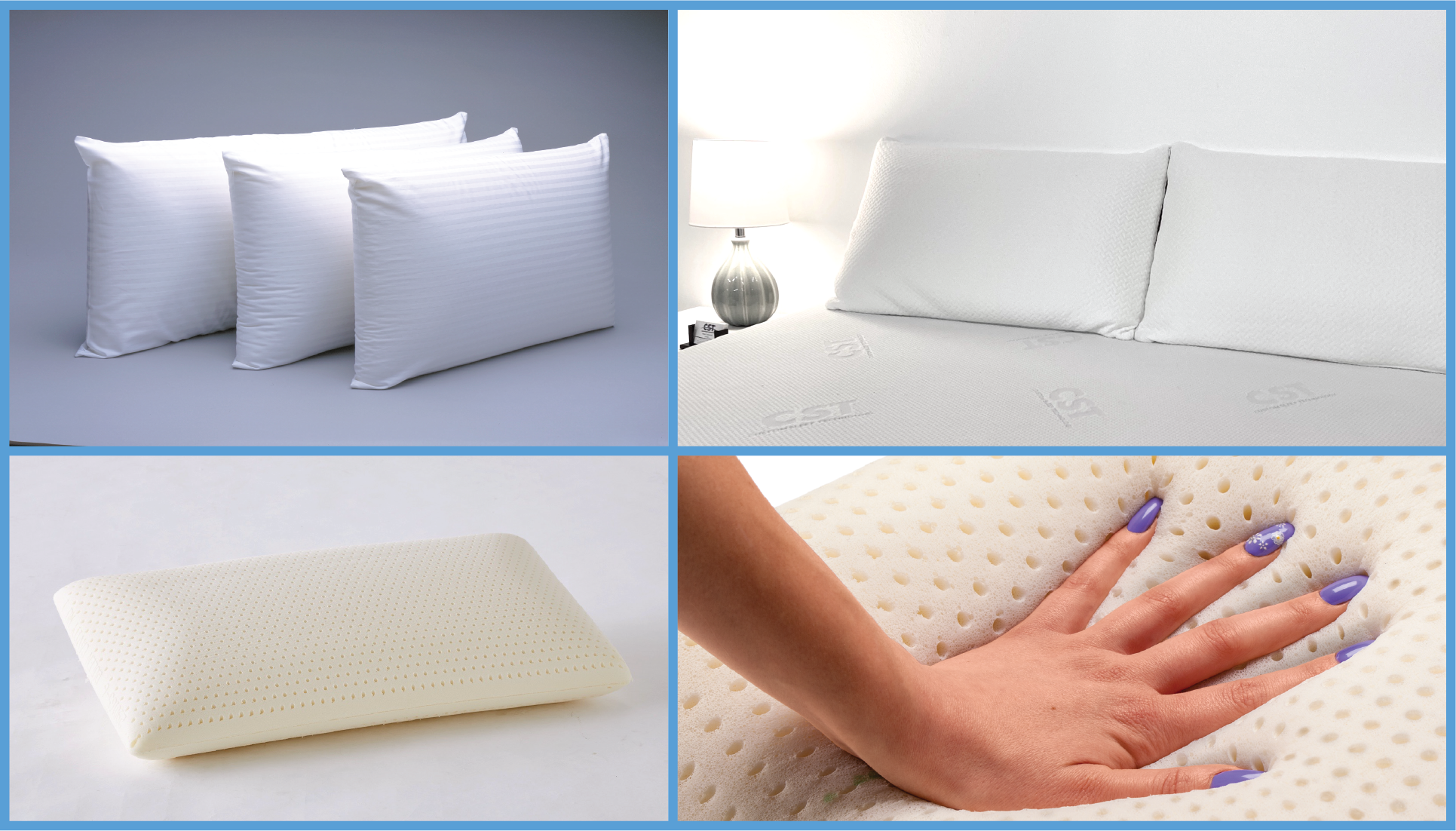 Firm Density Latex Foam Pillows