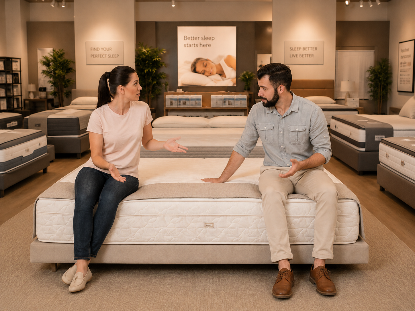 Couple Disagree in Store
