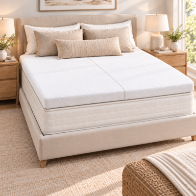 dual density talalay latex mattress topper