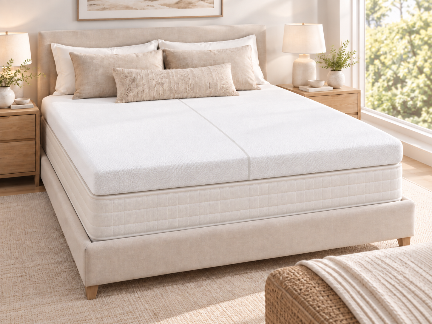 Serenity topper for pillow page dual density talalay latex topper