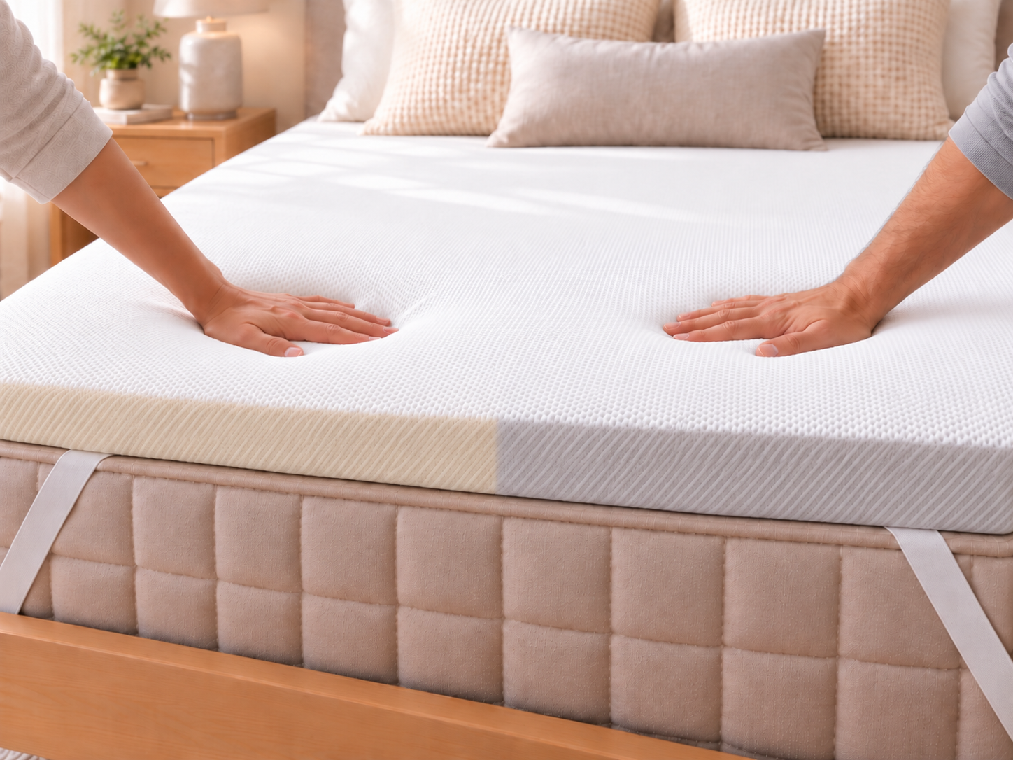 dual density talalay latex mattress topper