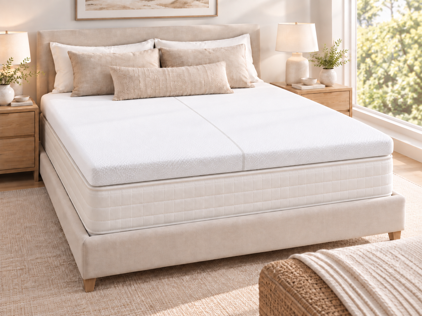 dual density talaly latex mattress topper